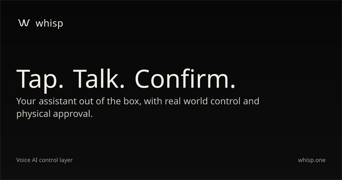 Whisp | Voice AI, Human Authority